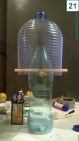 настольная лампа из бутылки