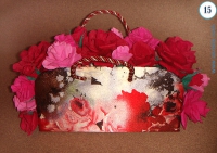 сумочка подарок с цветами